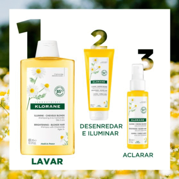 KLORANE Cuidado aclarante camomila