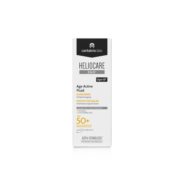 age active 3 Heliocare 360º Pack Age Active Fluid SPF50 50 ml – Protección y Cuidado Antiedad GRATIS