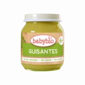 12 Babybio Potito Guisantes 130 g – Puré Vegetal Ecológico