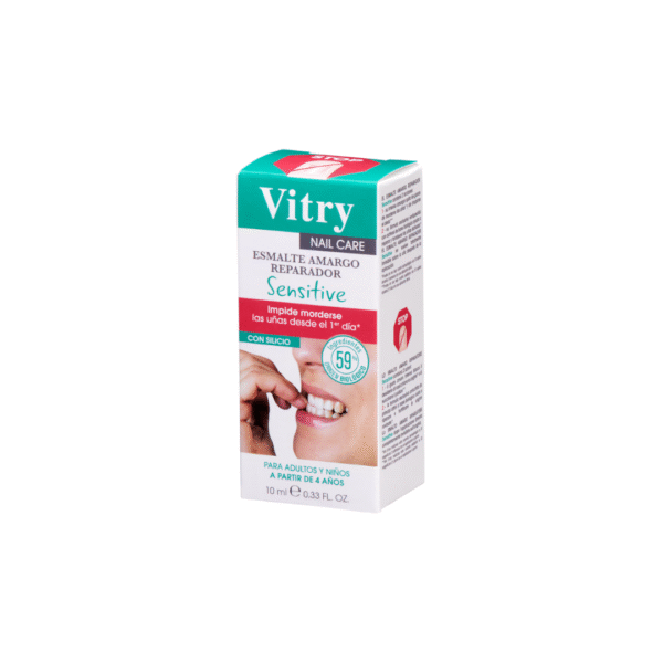 13 Vitry Esmalte Amargo Reparador – Fortalece y Evita Morderse las Uñas