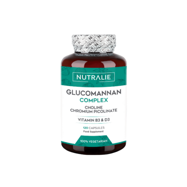 Nutralie Glucomannan Complex 120 cápsulas – Control del Apetito y Saciedad