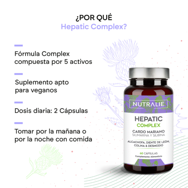 Nutralie Hepatic Complex 60 cápsulas – Detox Hepático y Bienestar Digestivo