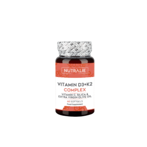 vitamian d3 + k2 Nutralie Vitamin D3 + K2 Complex 60 cápsulas – Equilibrio Óseo e Inmunidad Avanzada