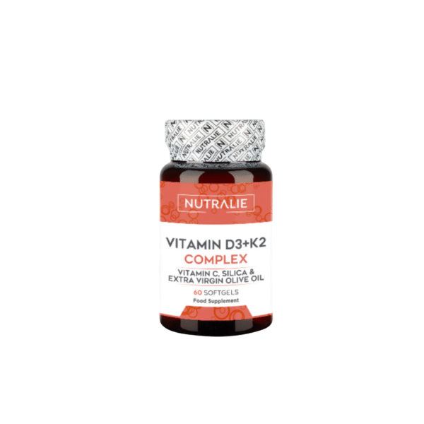 vitamian d3 + k2 Nutralie Vitamin D3 + K2 Complex 60 cápsulas – Equilibrio Óseo e Inmunidad Avanzada