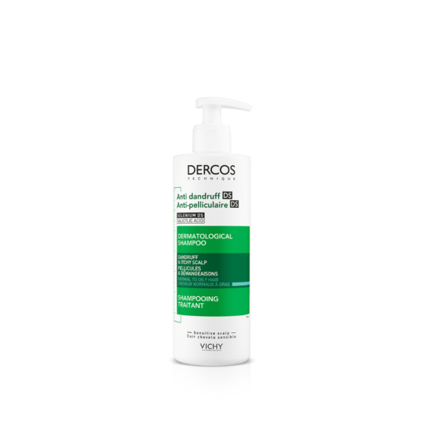 370 Vichy Dercos Champú Anticaspa GRASA 400 ml – Purifica y Equilibra el Cuero Cabelludo