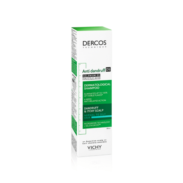 372 Vichy Dercos Champú Anticaspa Antigrasa 200 ml – Cabello Limpio y Sin Caspa