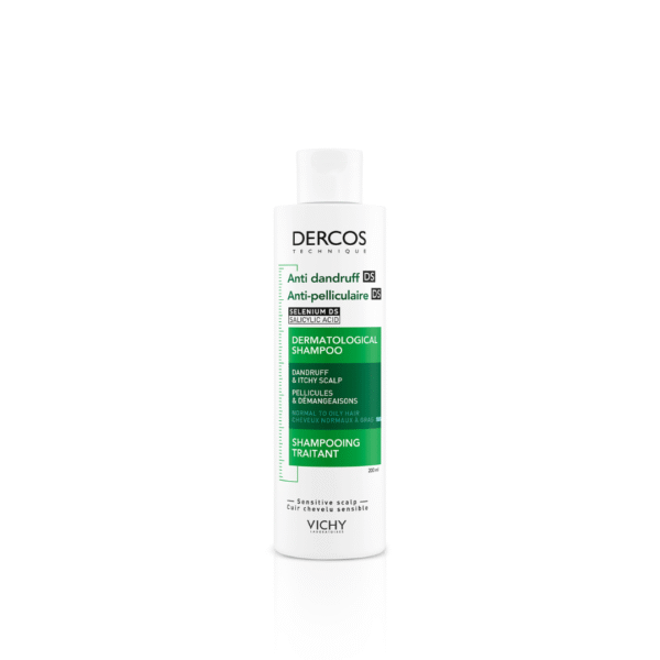 373 Vichy Dercos Champú Anticaspa Antigrasa 200 ml – Cabello Limpio y Sin Caspa