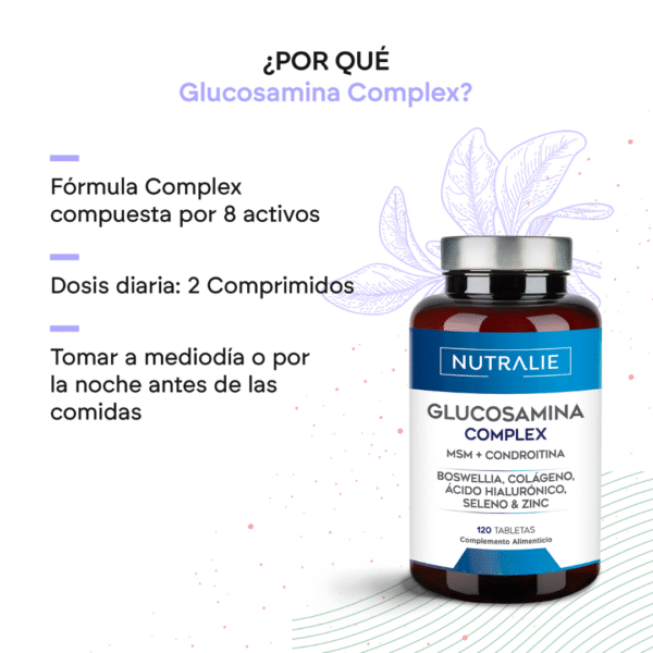 Nutralie Glucosamine Complex 120 cápsulas – Movilidad y Articulacione