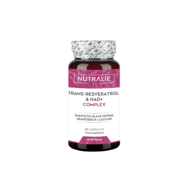 Nutralie Trans-Resveratrol + NAD+ Complex 60 cápsulas – Longevidad y Energía Celular