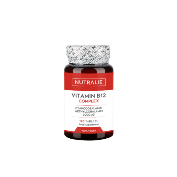 vitamina b12 Nutralie Vitamin B12 Complex 120 cápsulas – Energía y Sistema Nervioso