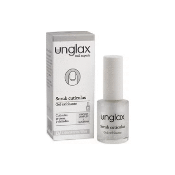 Unglax Scrub Cutículas 10 ml – Exfoliante y Suavizante