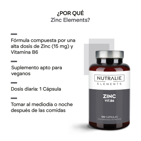 Nutralie Zinc 120 cápsulas – Inmunidad y Equilibrio Celular