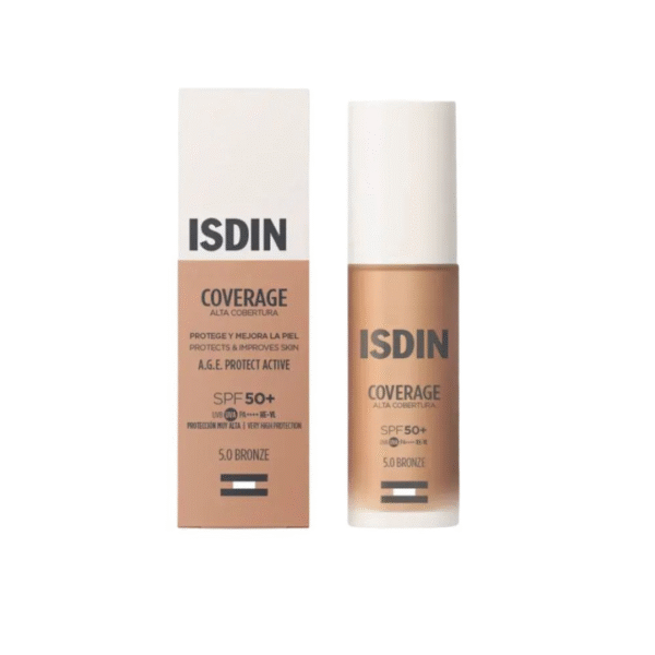 ISDIN Coverage 30 g Color 5.0 Bronze – Alta Cobertura y Larga Duración