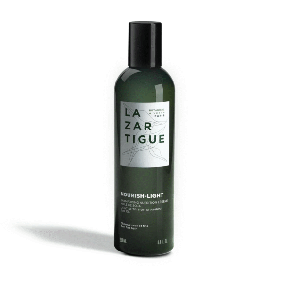 nourish light Lazartigue Champú Nutrición Ligera 250 ml – Hidratación y Suavidad Natural
