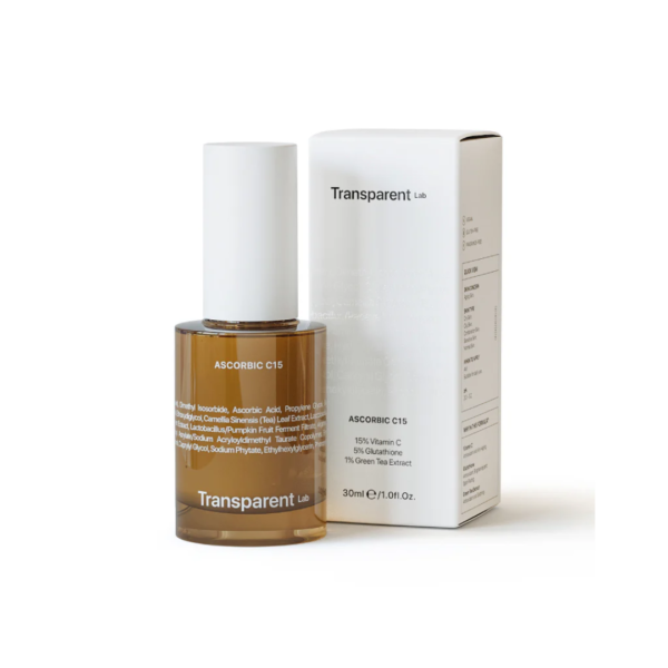 Transparent Lab Ascorbic C15 Sérum – Vitamina C Pura  15% Antioxidante Iluminadora