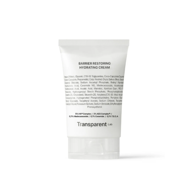 4 Tranasparent Lab Barrier Restoring Hydrating Cream – Hidratación Intensa y Reparación de la Barrera Cutánea 50 ml