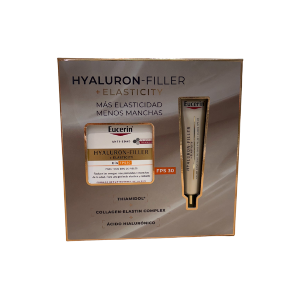 Pack Eucerin Hyaluron-Filler + Elasticity Crema SPF 30 + Contorno de ojos - Más elasticidad y menos manchas