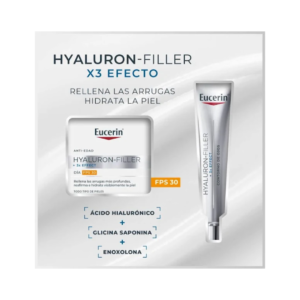 Pack Eucerin Hyaluron-Filler Día SPF 30 + Contorno de Ojos SPF 15
