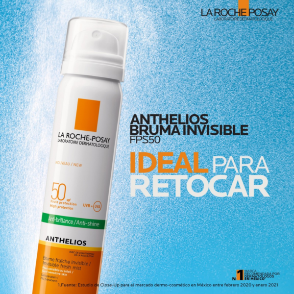 18 Anthelios Bruma Oil Control SPF50+ Spray Facial Reaplicación 75 ml