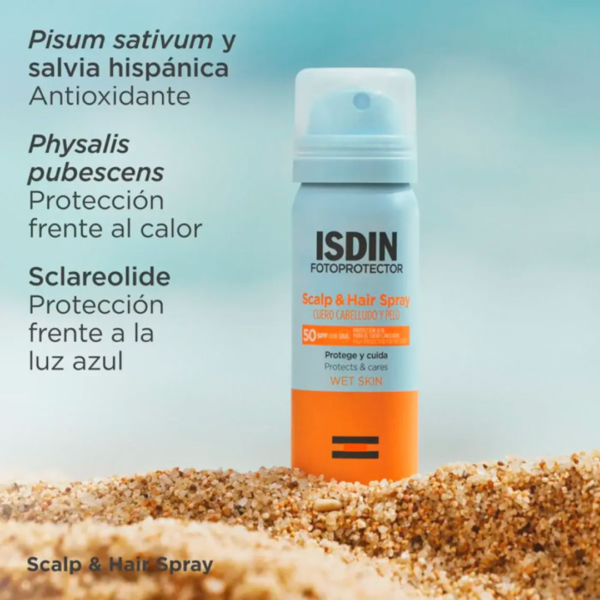 ISDIN Scalp & Hair Spray SPF50 Protector Solar Cuero Cabelludo