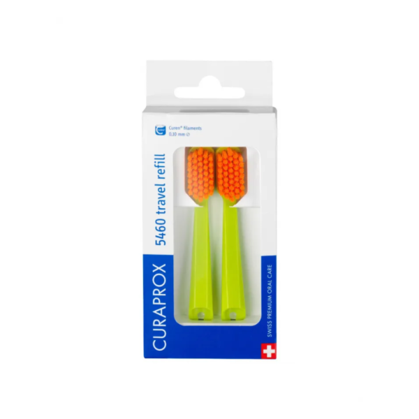 pack (20) curaprox cabezal repuesto travel set