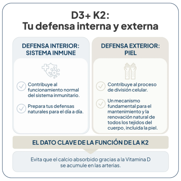 vitamina d3 k2 60 cápsulas