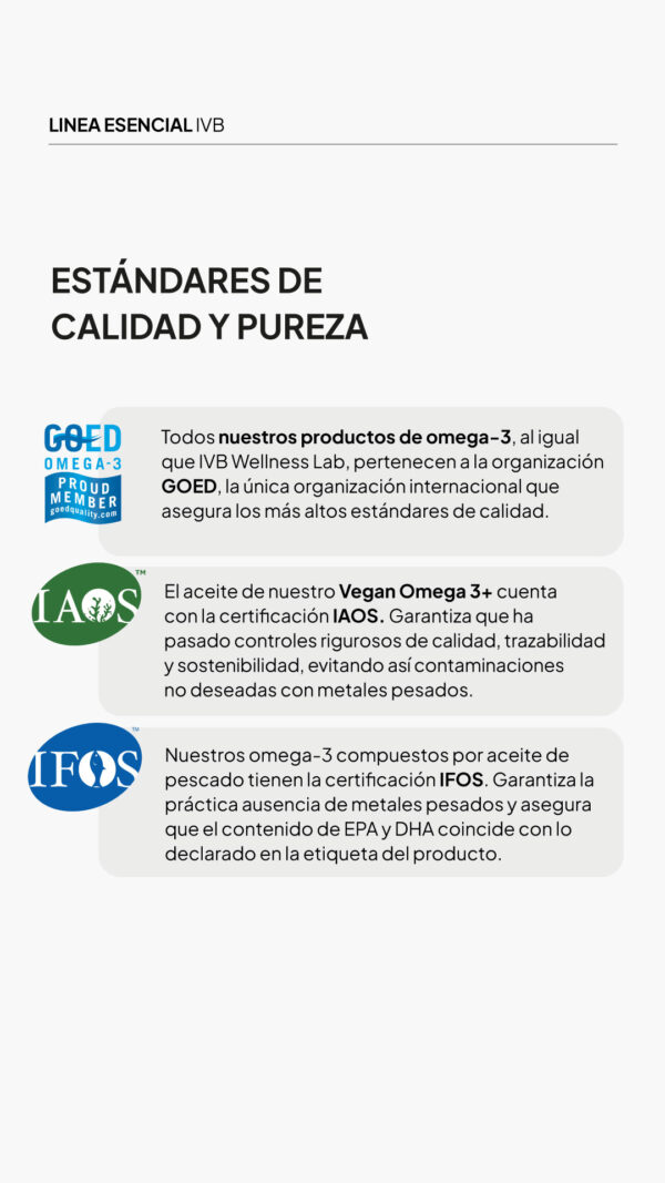 IVB Wellness Lab Omega 3 Rico en DHA 30 Cápsulas
